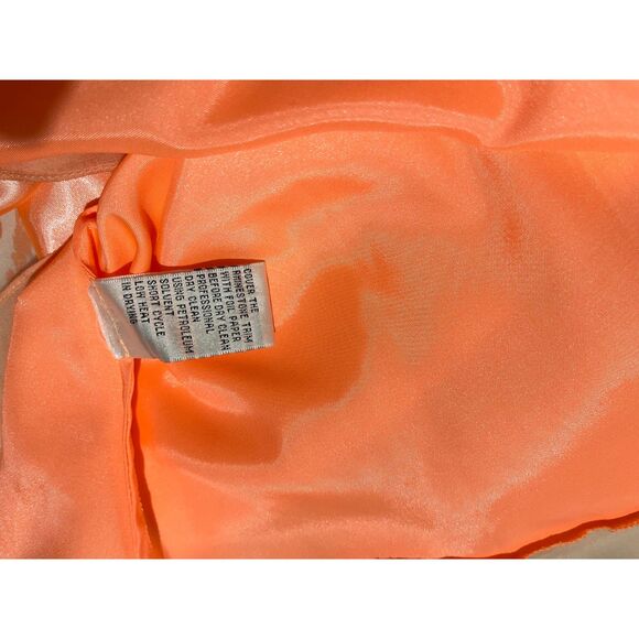 Floral silk dress romantic Y2K spring coquette sequins flare easter women M - Picture 10 of 10